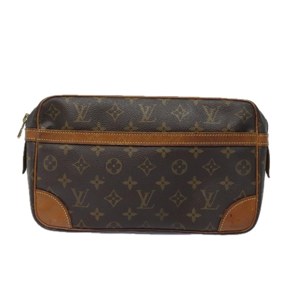 LOUIS VUITTON Monogram Compiegne 28 Clutch Bag M51845 LV Auth yk13553 - Picture 13 of 16